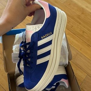 Adidas Gazelle Bold Platform Sneaker Blue RARE